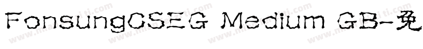 FonsungCSEG Medium GB字体转换